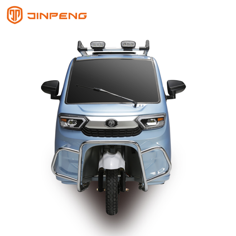 Triciclo eléctrico de pasajeros para excursión por la ciudad con cabina cerrada-ZY 