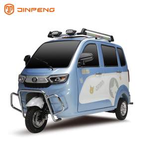 Triciclo eléctrico de pasajeros para excursión por la ciudad con cabina cerrada-ZY 